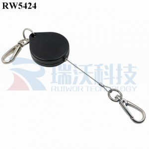 Ordinary Discount Retractable Name Tag Holder - RW5424 Heart-shaped Security Pull Box Plus Key Hook – Ruiwor