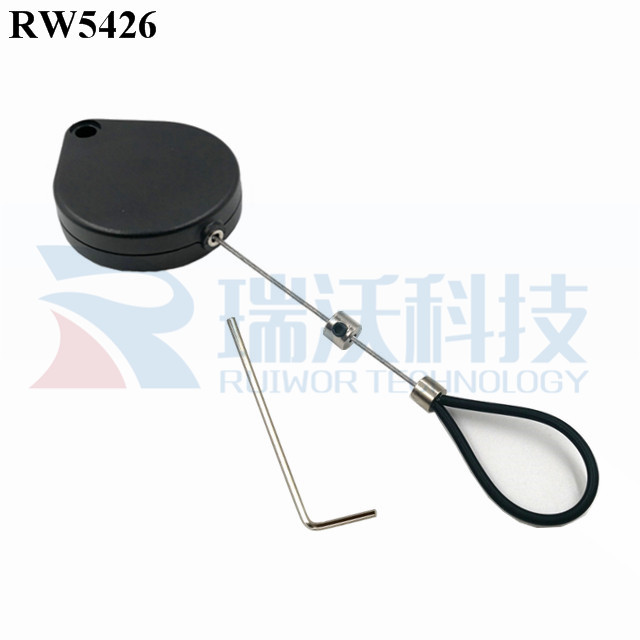 RW5426 Heart-shaped Security Pull Box Plus Adjustable Stainless Steel Wire Loop Coated Silicone Hose Featured Image